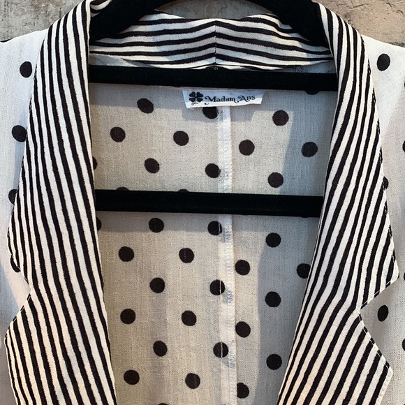 Vintage lapel collar blouse - Picture 3 of 4